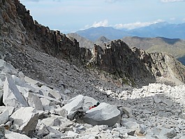 pico aneto,远足,岩