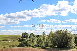 云,景觀,秋季