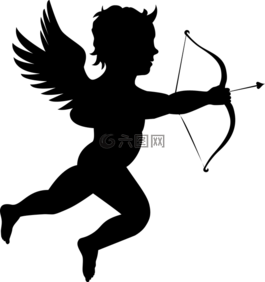 天使,箭頭,弓