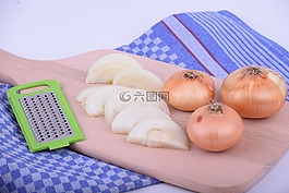 洋蔥,蔥,木板