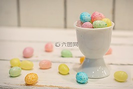 復(fù)活節(jié),糖果,蠟筆