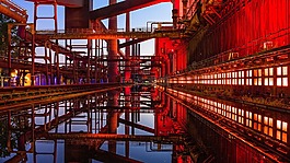 关税同盟,夜间照片,长时间曝光
