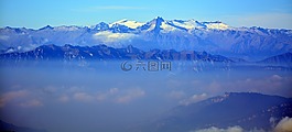 山,美妙,雪