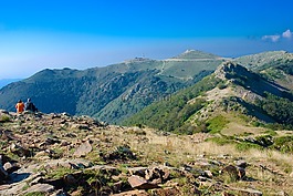 山,天空,夏天