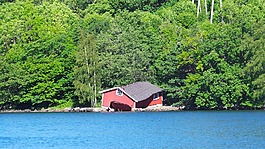 挪威,船屋,峽灣