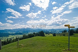 cloudscape的,景觀,阿爾卑斯山