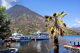 蘭湖,危地馬拉,火山