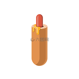 熱狗,向量,食品