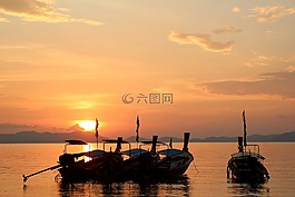 帆船,日落,引導(dǎo)
