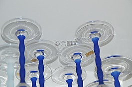 香檳酒杯,眼鏡,玻璃莖