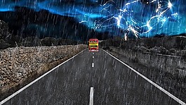巴士,道路,路