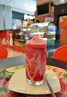 勺子,菜,紅色