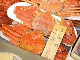 市場,藍(lán)蟹,紅色