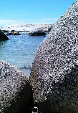 南非,石头,海滩