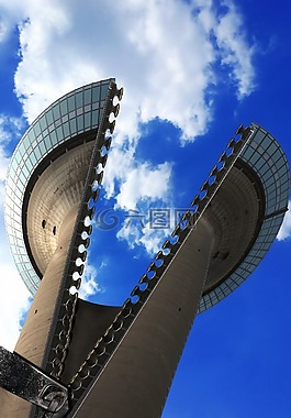 電視塔,天空,拉鏈