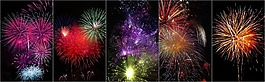 煙花拼貼,拼貼畫,煙花