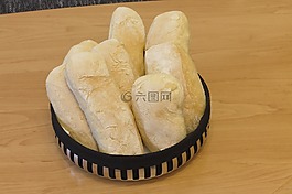早餐,面包,滾