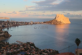 西班牙,海岸,巖