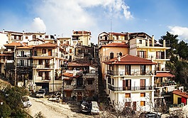 arahova,希腊景观,希腊山村