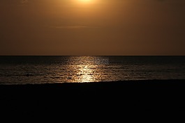 海灘,太陽,海