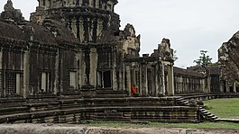 寺,吳哥,和尚