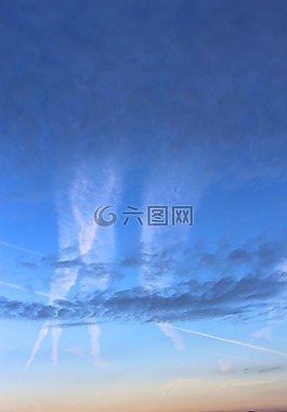 在天上的飞机轨迹,天空,平面步道