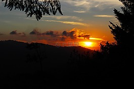 日落,太陽(yáng),景觀