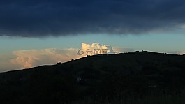 景观,云,小山