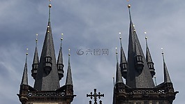 布拉格,教堂,尖塔
