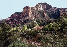山,紅色,巖