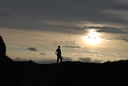 男人,性質(zhì),日落