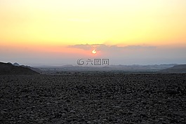 沙漠达纳,feynan,日落