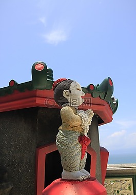 年輕的女孩,寺,民族