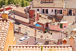 屋頂,collioure,比利牛斯