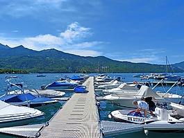 小船,湖,碼頭