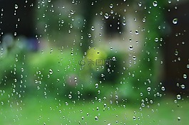 雨,拖放,窗口