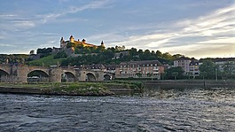 城堡,橋,河