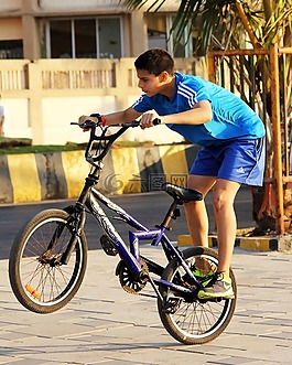 自行車,騎手,兒童