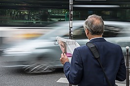男子,新聞,紙