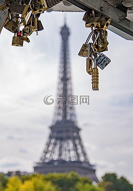鎖,巴黎,埃菲爾