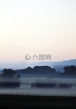 雾,景观,farbenspiel