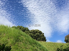 秋天的天空,云,云层