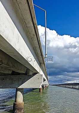 橋,透視,水