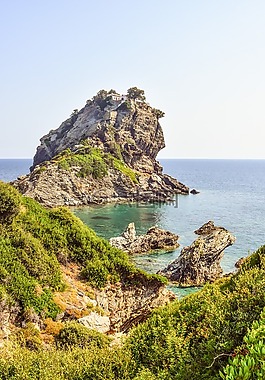 希腊,skopelos,kastri