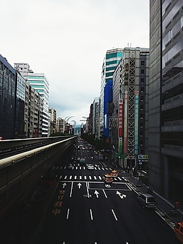 城市,街,建筑物