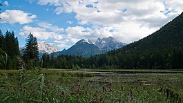山,高山,湖