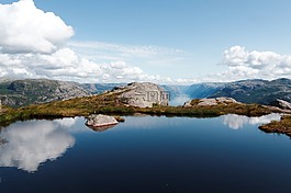 montains,水,湖