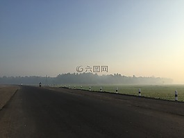 街,薄霧,戶外