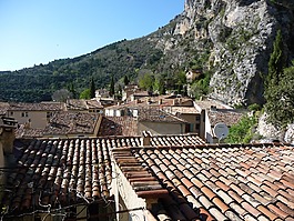 村,法國南部,屋頂