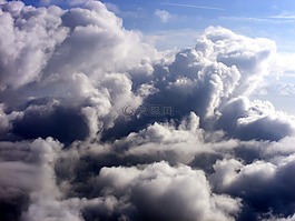 云,天空,白